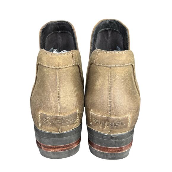 Sorel Women’s Lolla Cut Out Ash Brown Slip On Ankle Boot Size US 6 - Picture 8 of 12
